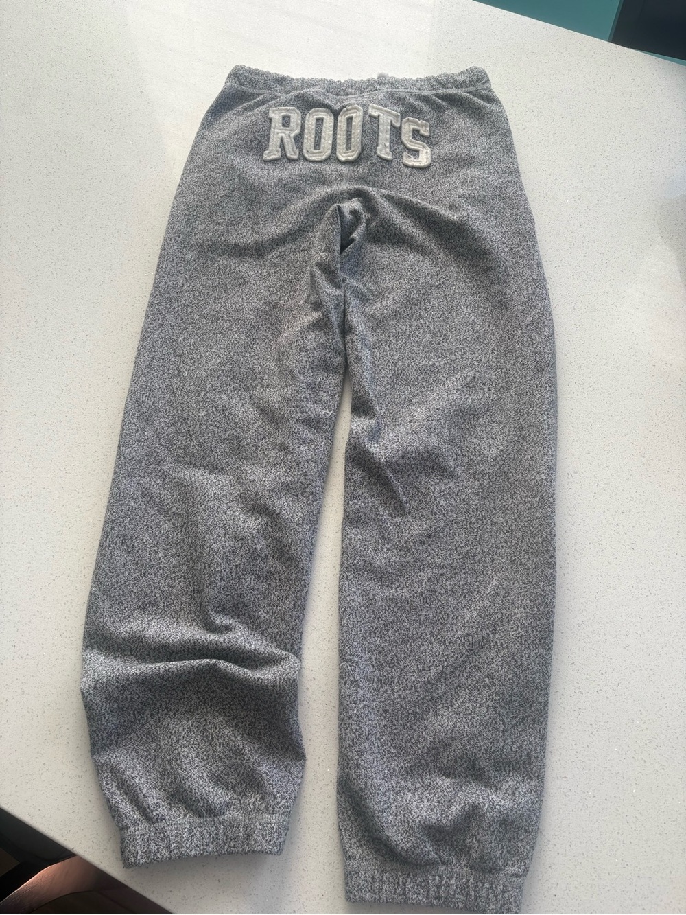 Roots Youth Heather Gray Logo Joggers - Picture 4 of 5
